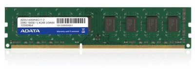 Memoria RAM para PC ADATA, 4 GB, DDR3, 1600 MHz, PC/server, 240-pin DIMM